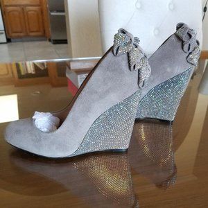 Betsey Johnson Rhinestone Women's Wedge- Size 9